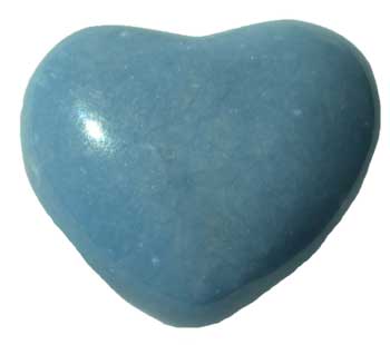 1 3/4" Angelite heart