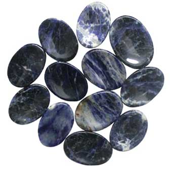 Sodalite worry stone