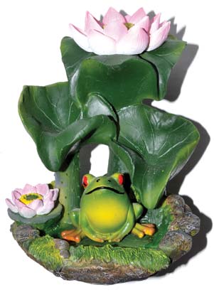 5 1/2" Frog & Lily back flow burner
