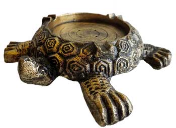 6" x 7" Antique Finish Turtle burner