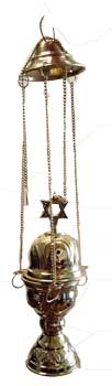 6" Star of David hanging burner
