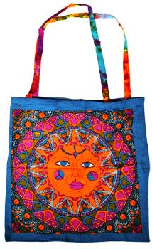 18" x 18" Multi Color Sun tote bag